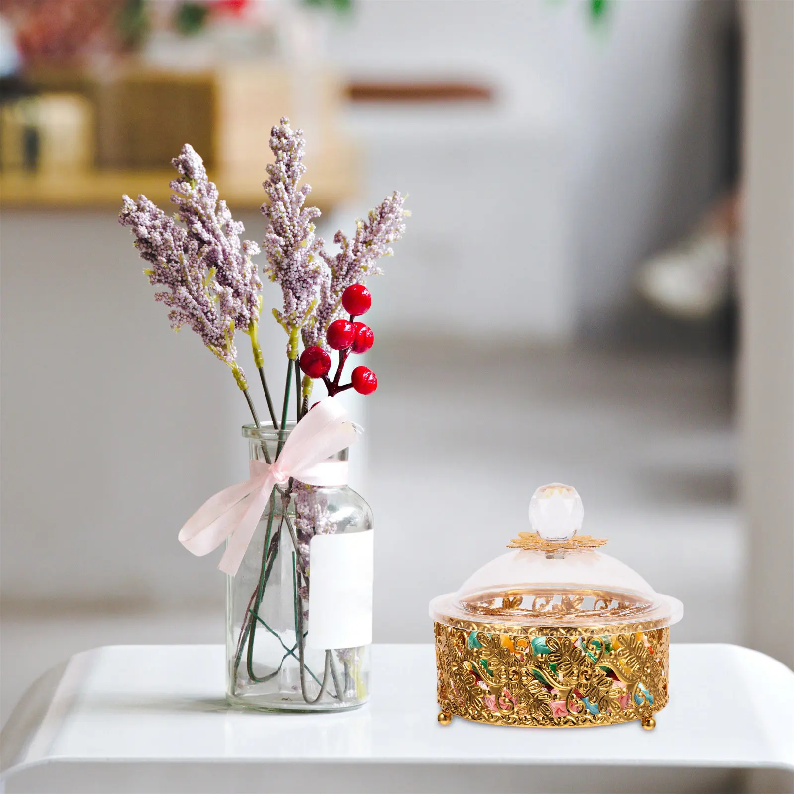 

Декоративная коробка для конфет, многоразовый контейнер с крышкой для сладостей, для дня рождения, праздников, юбилеев, вечеринок, хранения шоколада и закусок