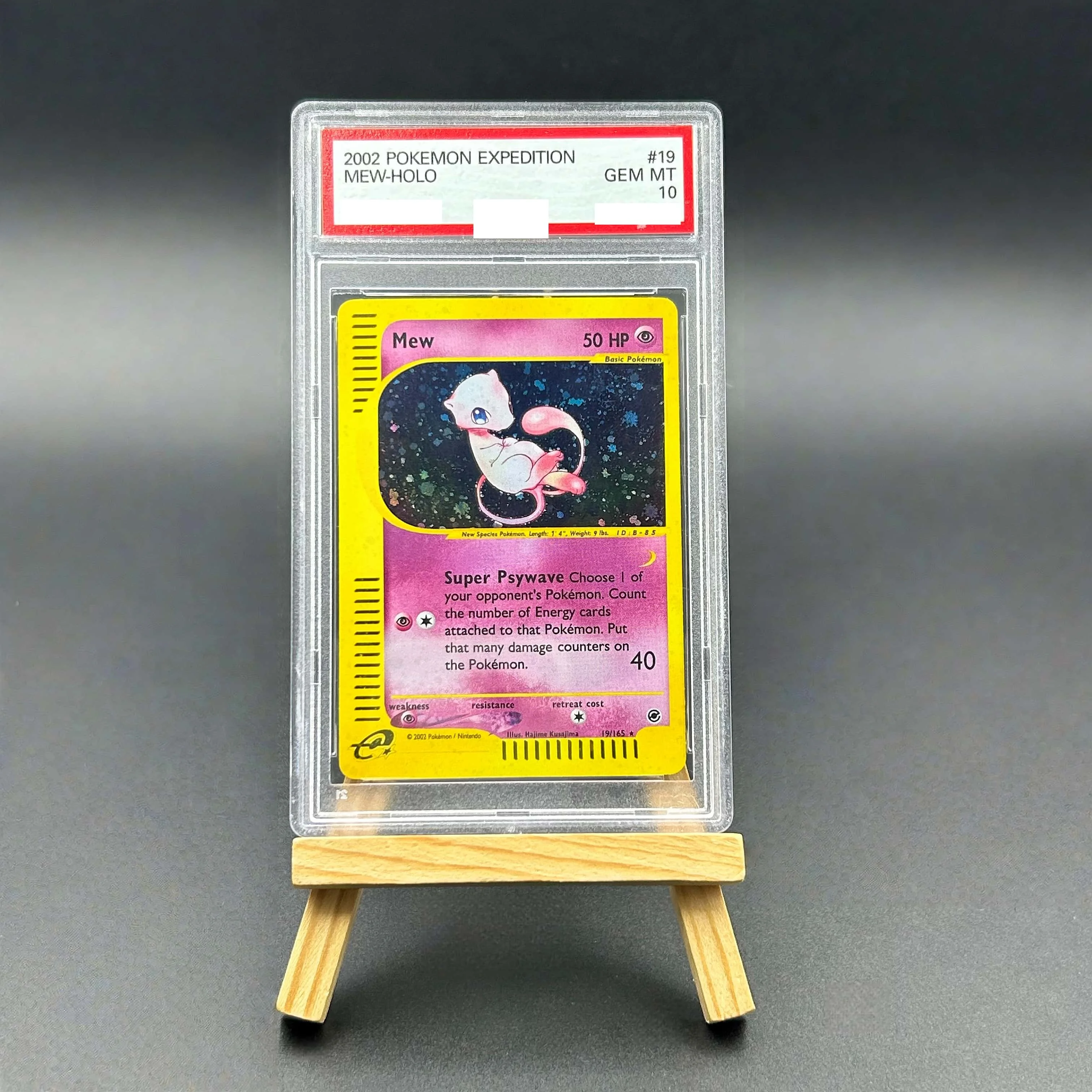 

2002 Pokemon Expedition Mew Holo Textured Card - Gem Mint 10 Collectible TCG