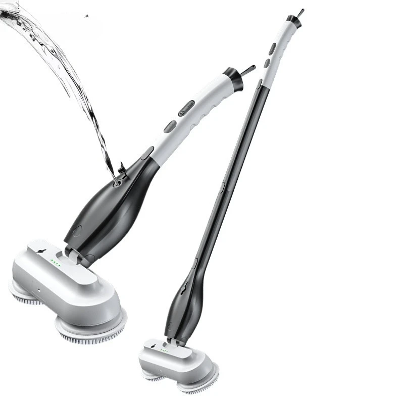 

Электрическая швабра для дома, многофункциональная, водонепроницаемая, с длинной ручкой, беспроводная, вращающаяся, для мытья полов, натирания воском, ручная уборка, щетка