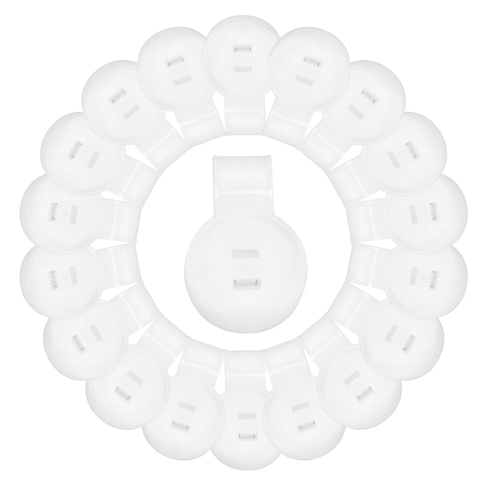 

80pcs Round Shade Cloth Clips Heavy Duty Plastic Lock For Sun Shade Netting Greenhouse Garden Outdoor Tarp Awning Cover