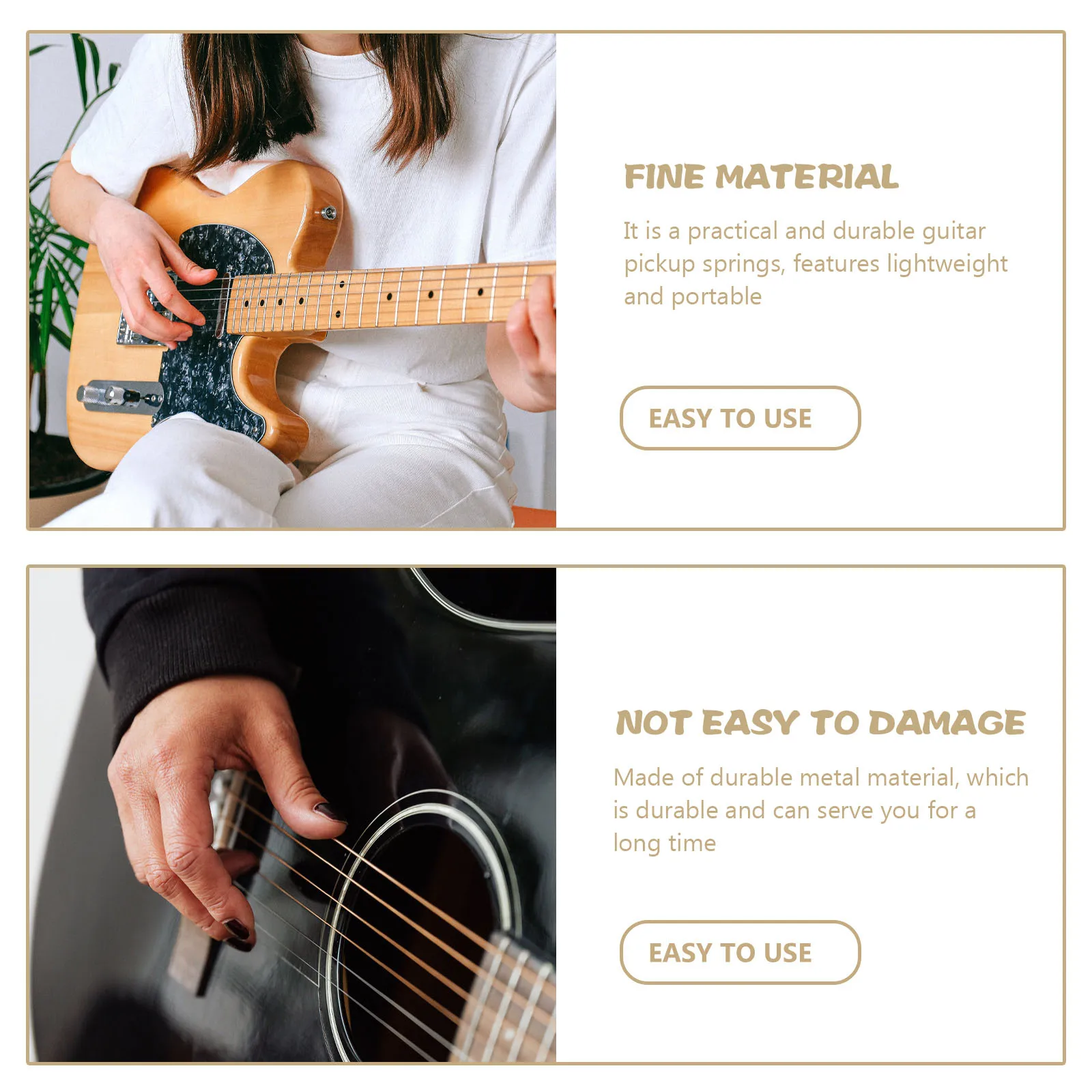 

2Pcs Guitar Fret Gasket Stainless Steel Fingerboard Protection Durable Practical Replacement Spacers Electric Instruments
