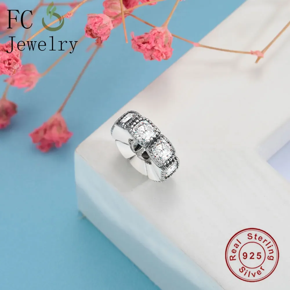 FC Jewelry Fits Original Brand Charms Bracelet 925 Sterling Silver Mixed Zirconia   Spacer Breloque Kralen Beads Berloque Gift