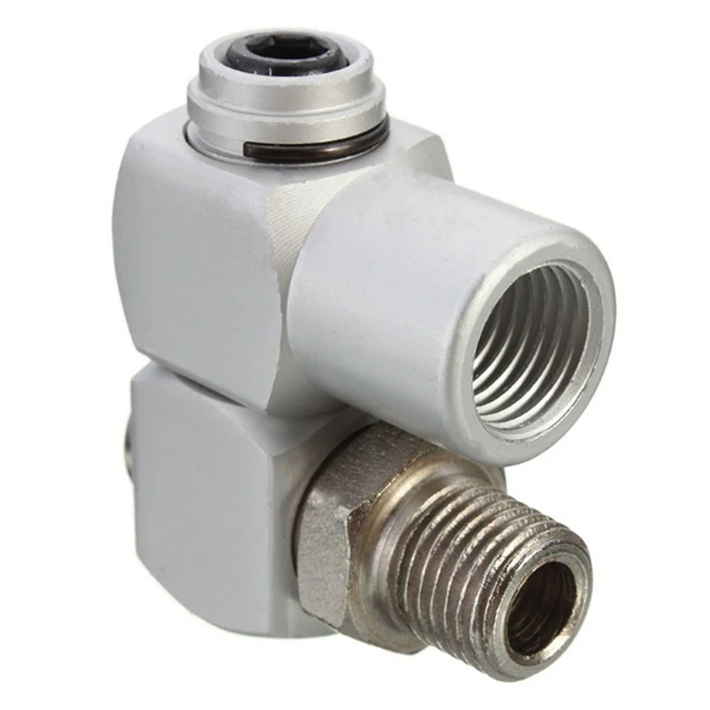 Raccordo pneumatico intelligente Connettore per tubo dell'aria girevole da 360 gradi Raccordo girevole per adattatore per strumento pneumatico portatile girevole industriale