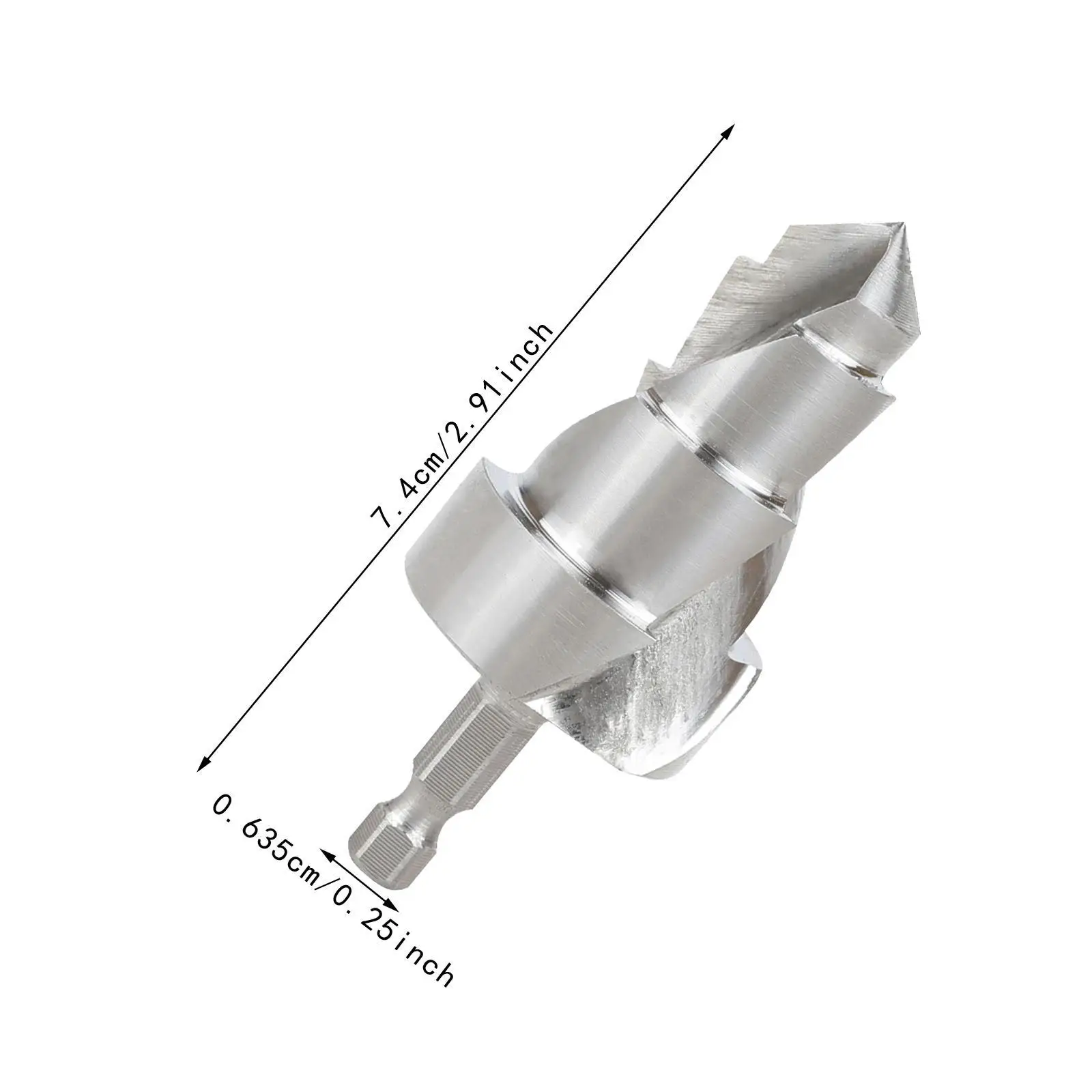Wiertło stopniowane Ppr Uniwersalne akcesorium Solidna długość 7,4 cm
