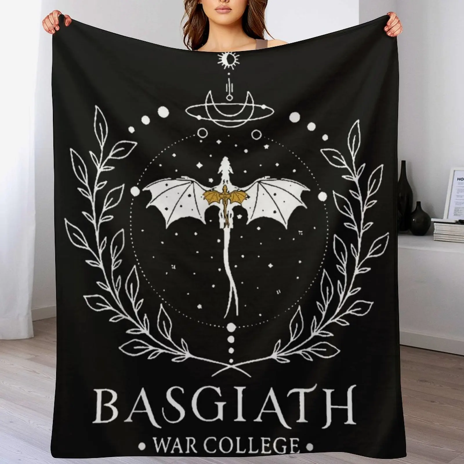 

Fourth Wing Basgiath Two Sided Romantasy Dragons Yarros T-Shirt Throw Blanket Hairy for sofa For Decorative Sofa Kid'S Blankets