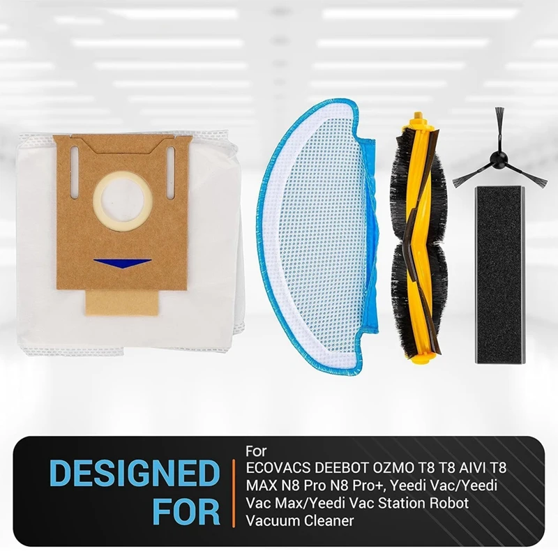 Untuk ECOVACS DEEBOT OZMO T8 T8 AIVI T8 MAX N8 Pro N8 Pro +, Yeedi Vac suku cadang pengganti penyedot debu Robot