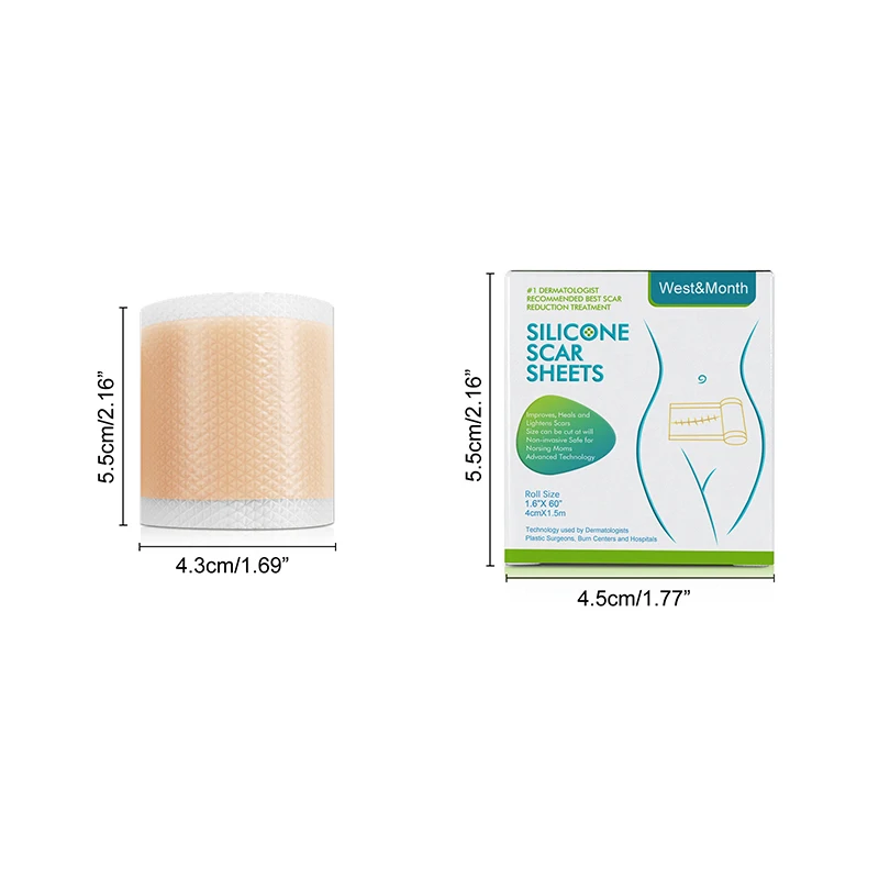 New Silicone Scar Patch To Remove Hidden Concealer Ointment Pad Gel Waterproof Tape For Treatment Of Keloid Burn Tummy Tuck