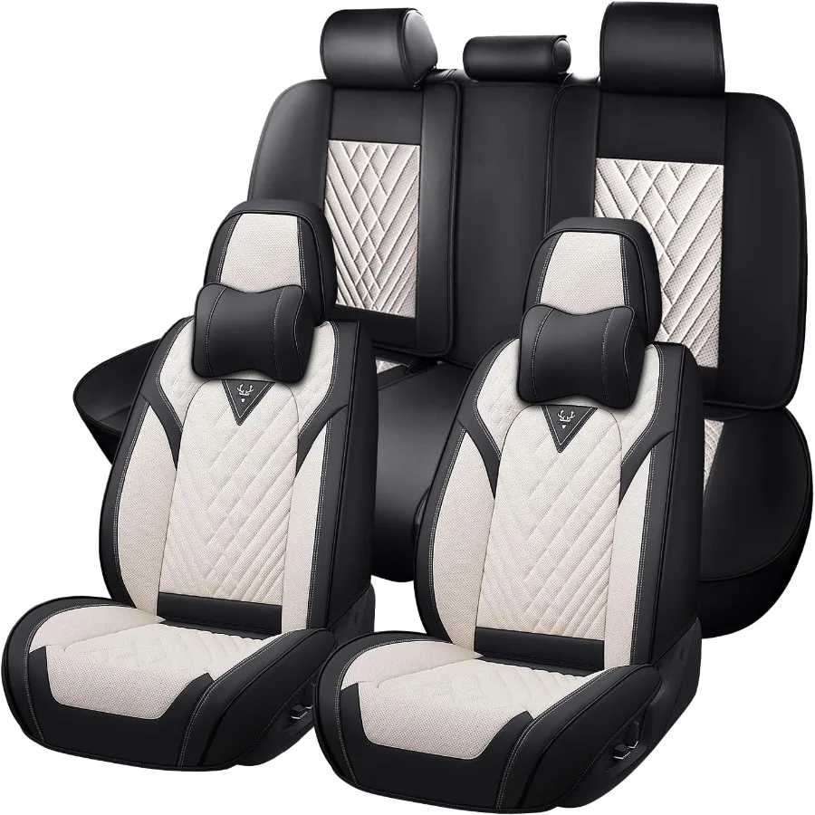 مجموعة كاملة غطاء مقعد السيارة ل شاحن دودج 20062023 قسط نابا الجلود غطاء مقعد رياضي مقاوم للماء سهلة التركيب الفاخرة 5 #1