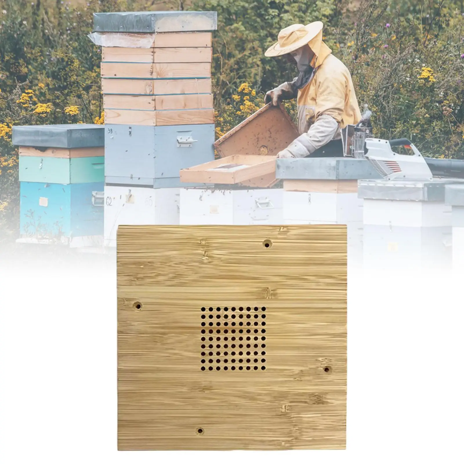 

Bee Escape Board Effective Bee Management Wood Square Frame 20cmx20cm Honeybee Hive Separator Hive Divider Beekeeping Equipment