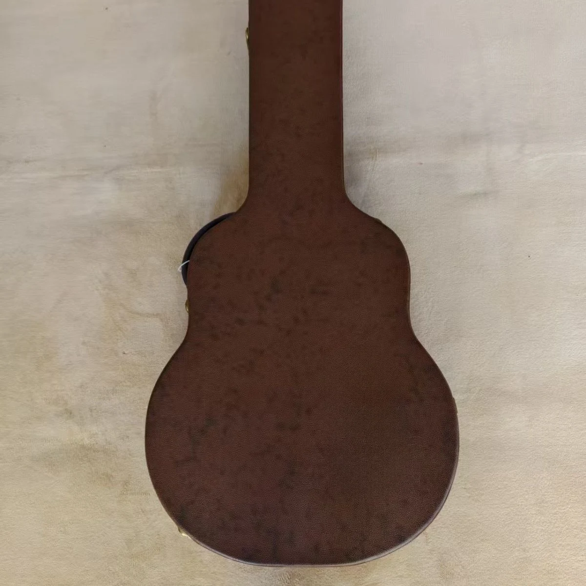 42 Inch Jumbo Acoustic Guitar Hard Case Brown Drum Pattern PU Leather Red Plush Lining for G Style SJ-200 J-200