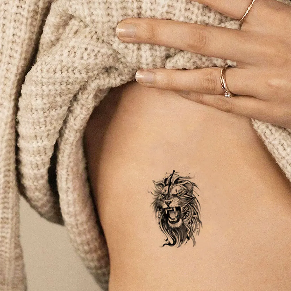 30pcs Small Size Animal Tattoo Stickers for Men Women Tiger Wolf Eagle Dragon Snake Pattern Fake Tattoo Temporary Waterproof