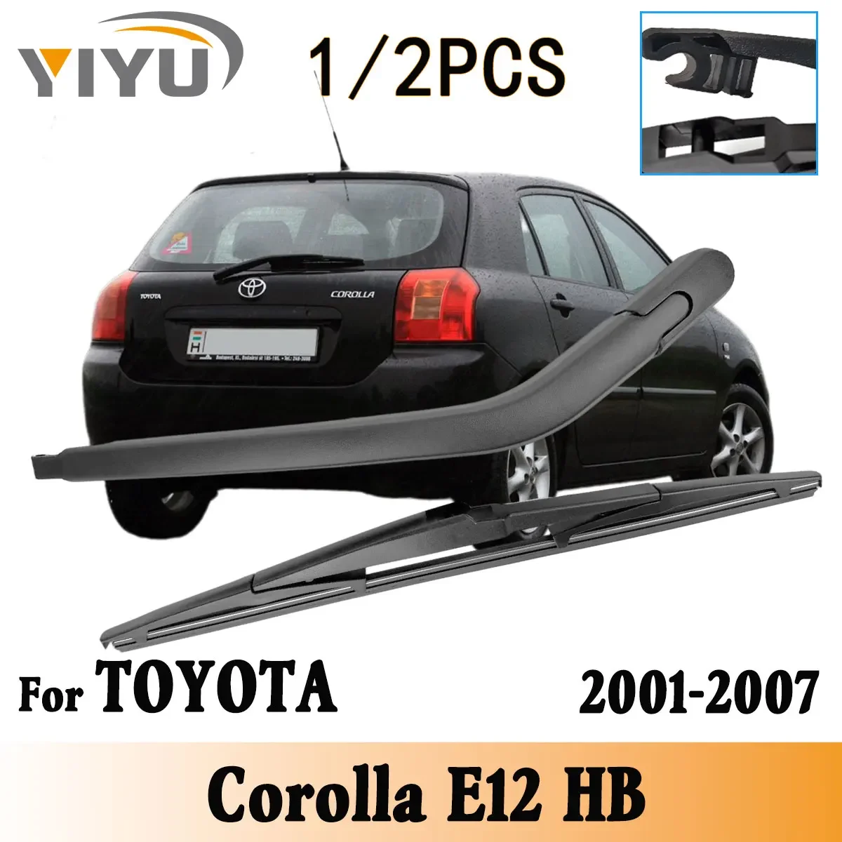 

1/2PCS Rear Windscreen Wiper Blade Wiper Arm Kit For TOYOTA Corolla E12 HB 2001-2007 Windshield Rear Brushes Accessories