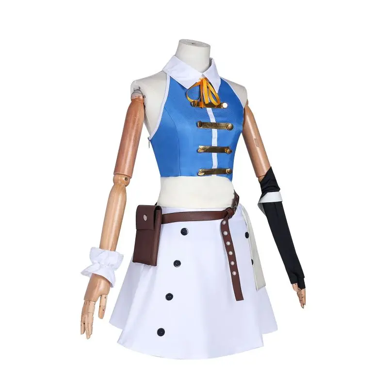 Anime Lucy Heartfilia Cosplay Costume Fairy Tail Lucy's JK Uniform Skirts Comic-con Coser Costumes Halloween Party Dressing Up