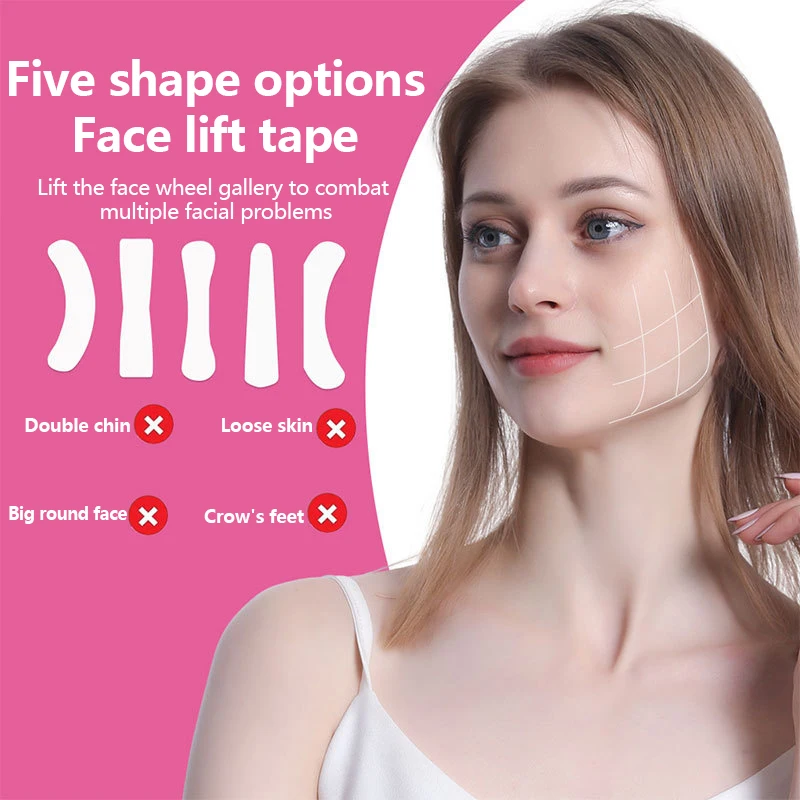 

30/40Pcs Invisible Lifting Face Stickers Thin Face Stickers V-Shape Face Facial Line Wrinkle Sagging Lift Up Tape Skin Adhesive