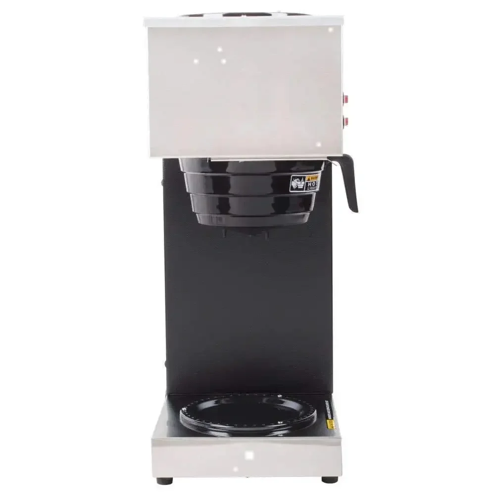 BUNN VPR 12 Cup Pourover Coffee Brewer with 2 Warmers - 120V 33200.0000, Black