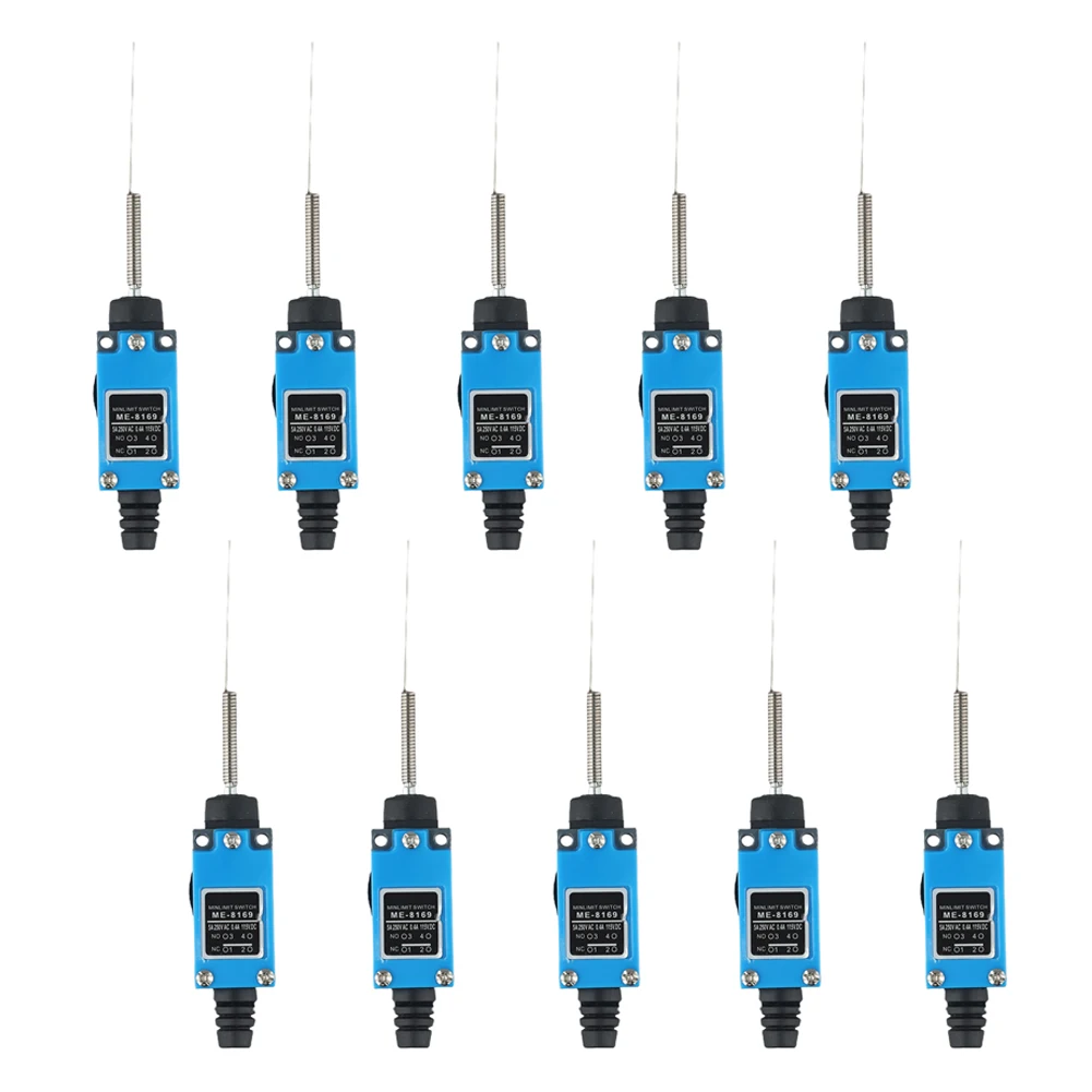 

10pcs IP65 Travel Switch ME-8169 Limit Sensor Mini Switch Replacement Parts For Line Self-regulation Safety Protection