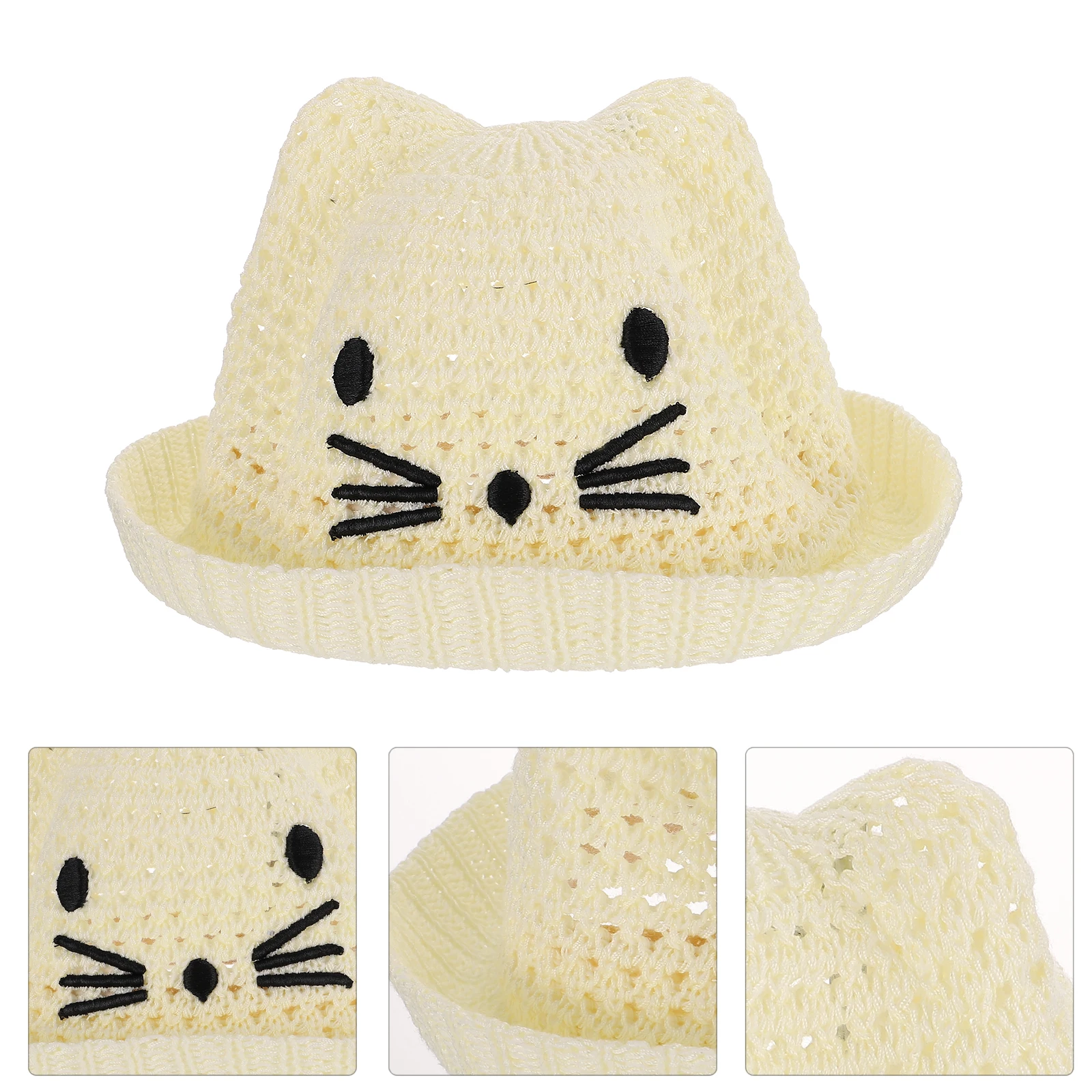 

Children Straw Hat Kids Bucket Hats Cotton Polyester Toddler Sun Protection Breathable Summer Travel Outdoor