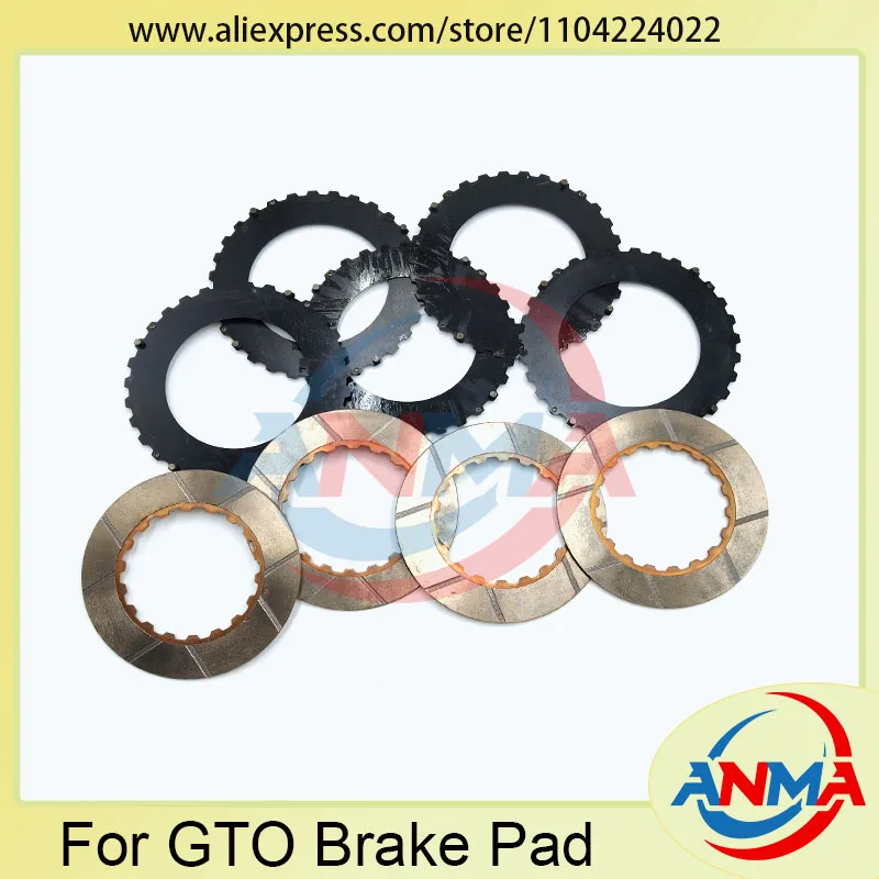 Фото Комплект из 9 тормозных колодок Heidelberg GTO: 5 шт. 129x82 мм и 4 шт. 119x70 мм для печатных машин GTO52, GTO46