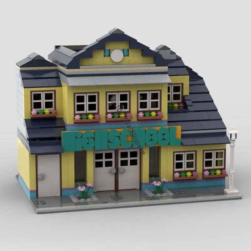 

Новый 1011 шт., город, вид на улицу, модульная модель Heartlake для средней школы, головоломка на заказ, креативные идеи «сделай сам», детские игрушки, подарки на день рождения