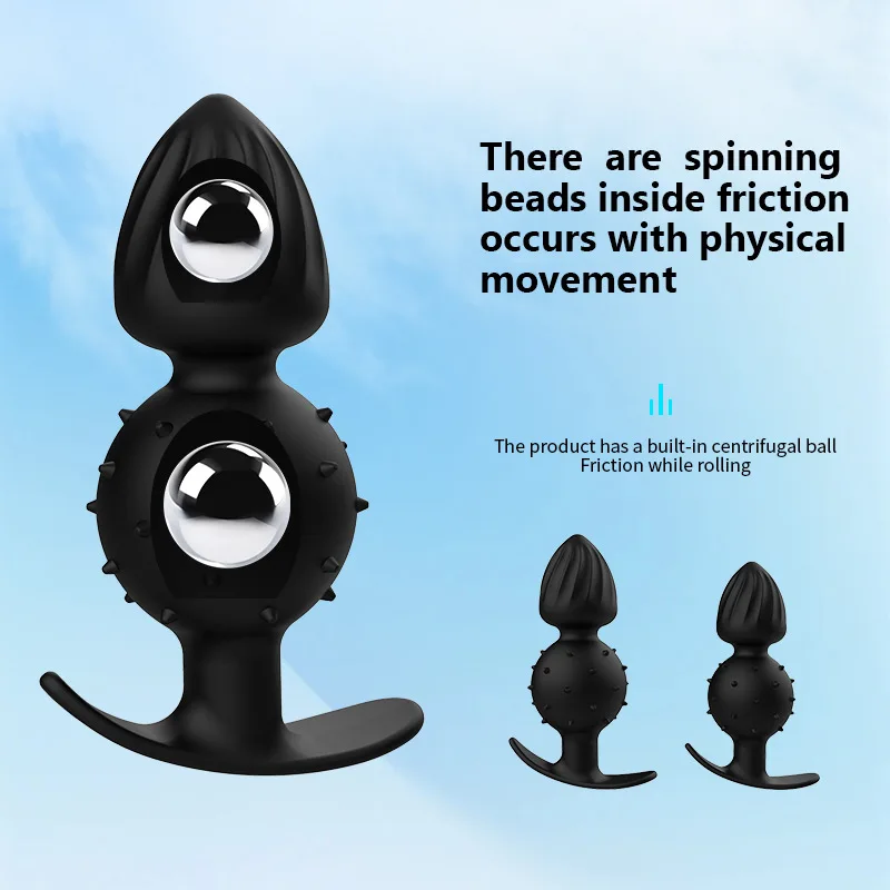 Big Silicone Anal Beads Butt Plug Built in ball Prostate Massage Masturbation Sex Toys for Women Men Gay Couples Adult Games - view 4