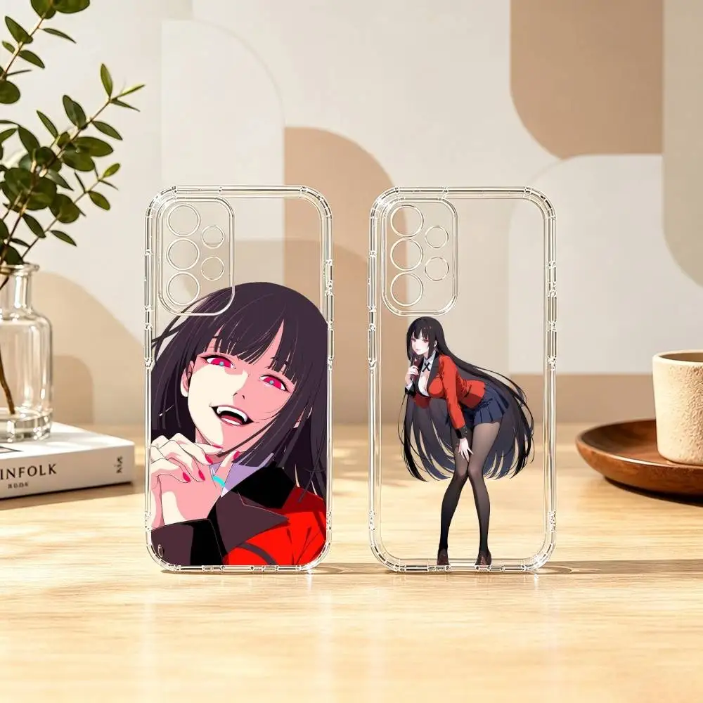 Yumeko Jabami Anime Kakegurui  Phone Case For Samsung S25,S24,S21,S22,S23,S30,Ultra,S20,Plus,Fe Transparent Cover