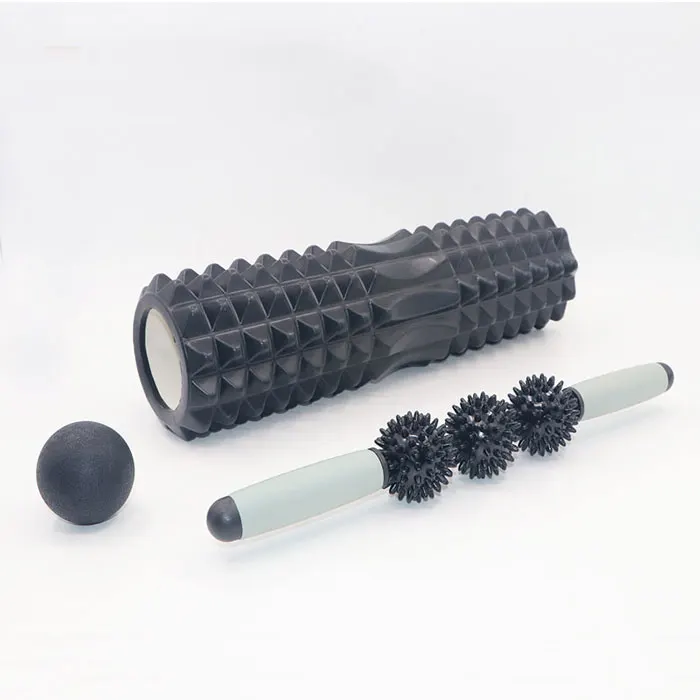 Gym Use Exercise Muscle Roller Massage Kit Yoga Eva Foam Massage Roller Stick Fitness Set for Muscle Massage