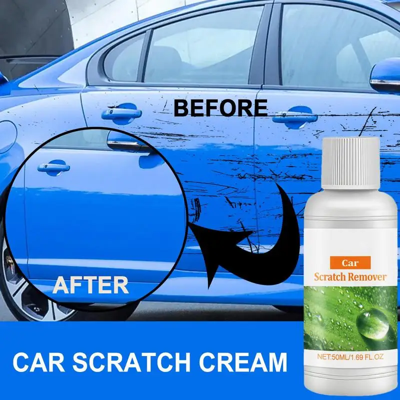 

Car Scratch Remover Paint Scratch Repair Wax For Car Multifunctional Car Scratch Remover Maintenance Supplies With Sponge