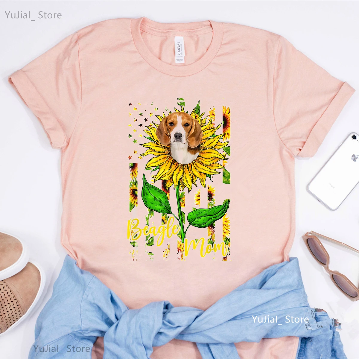 

Funny Tshirt Girls Love Bull Terrier/ Schnauzer/Pit Bull/Bulldog/Beagle/Corgi Animal Print Tshirt Women Sunflower T Shirt femme