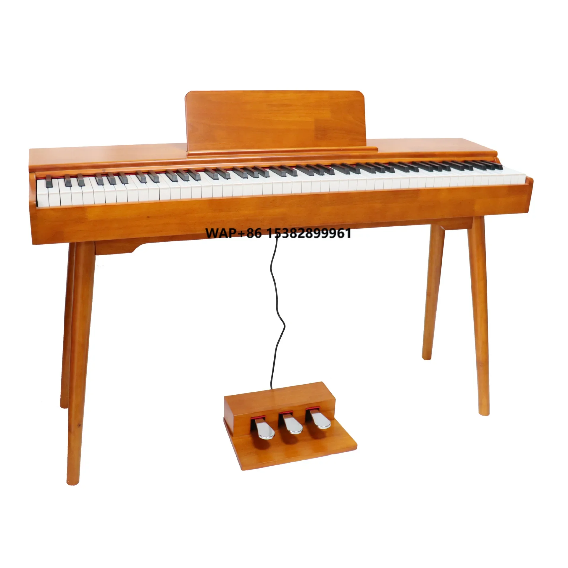 

Professional Grade 88-Key Electric Piano Solid Wood Feet Heavy Hammer Keyboard Smart Digital Home Keyboard for Beginner