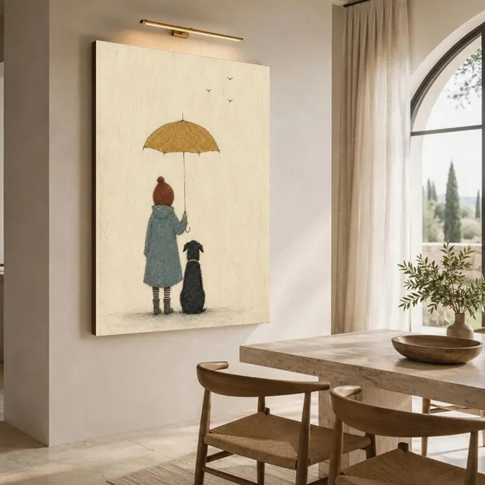 Modern Nordic Knights Abstract Oil Painting - Handmade Wall Art Picture on Canvas Mural Decor Living Room Home Aesthetic Artwork