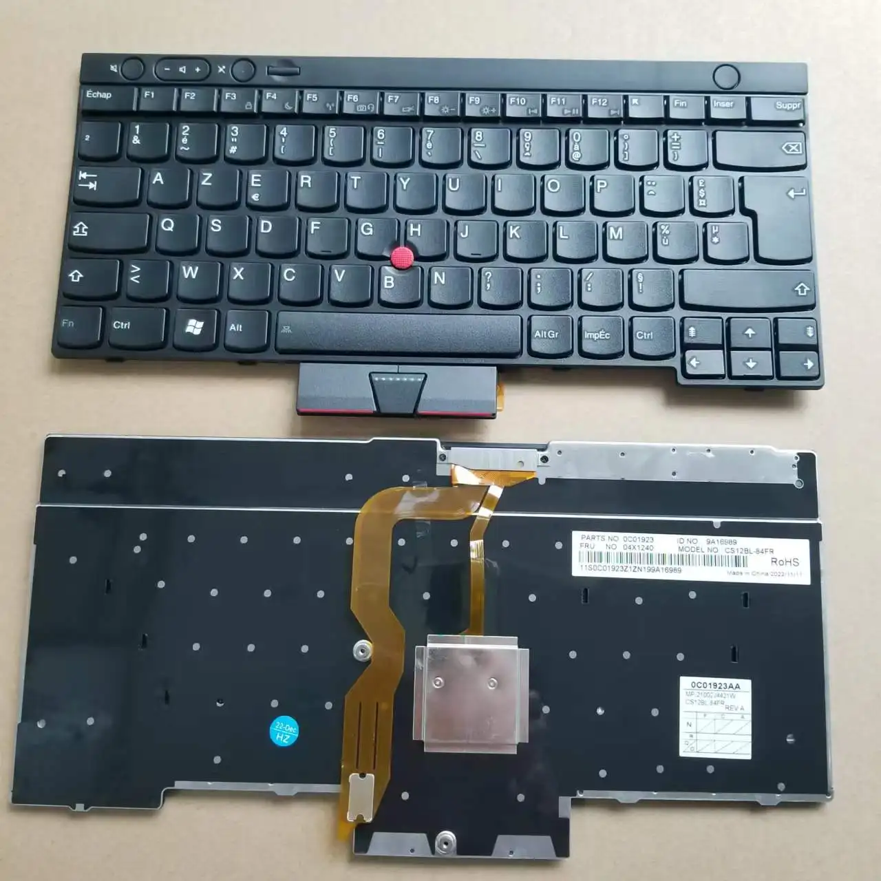 Teclado Francês fr para Lenovo Thinkpad T430 T430i T530 X230 X230i Series Laptop Cs12bl84fr Novo
