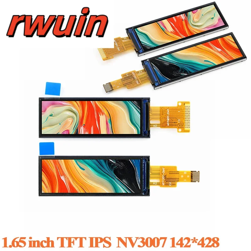 1.65 Inch TFT Display HD IPS LCD Full Color Bare Screen 1.65