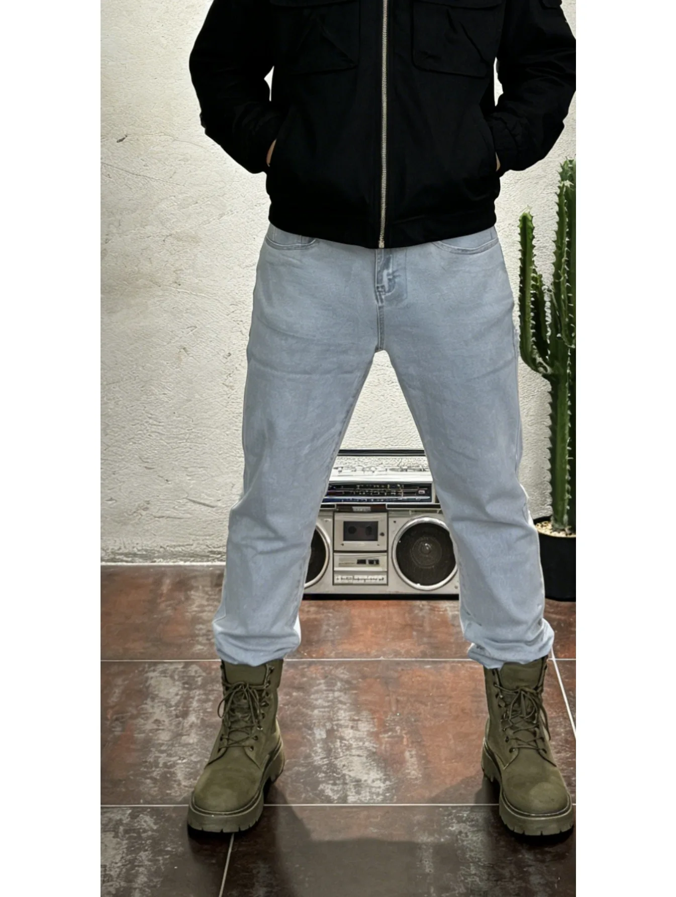 

Men's European Micro-elastic Slim Narrow-leg Pants Basic Version Fits Various Shoes