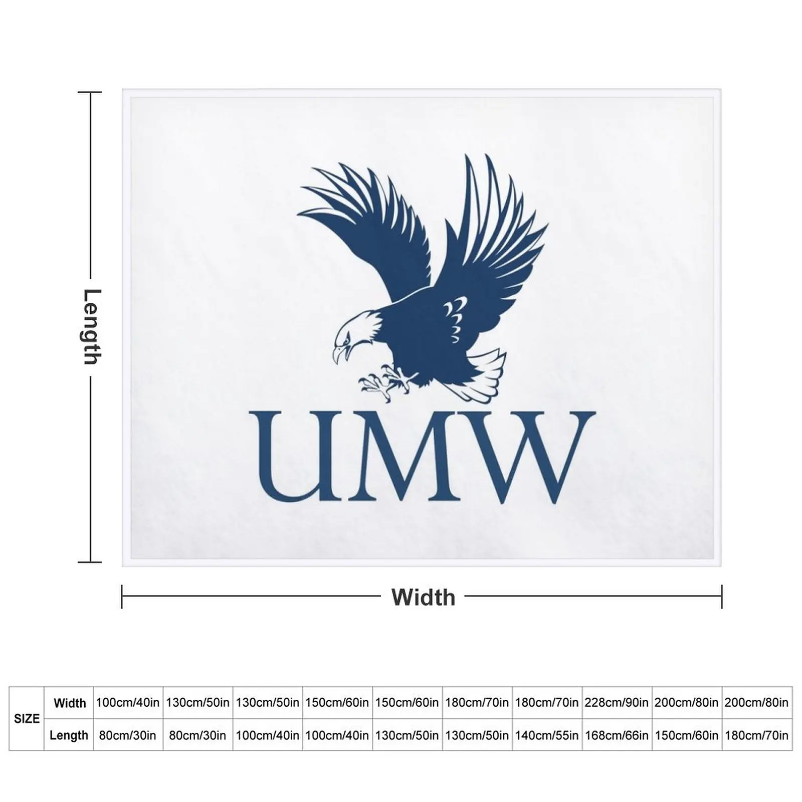 UMW, Eagles, merch Throw Blanket Shaggy Tourist Blankets