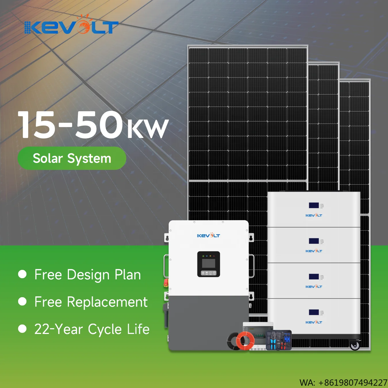 Hybrid and Off Grid Solar Power System 8kW 10kW 15kW 20kW Solar Panels With Battery and Inverter Solar Energy System