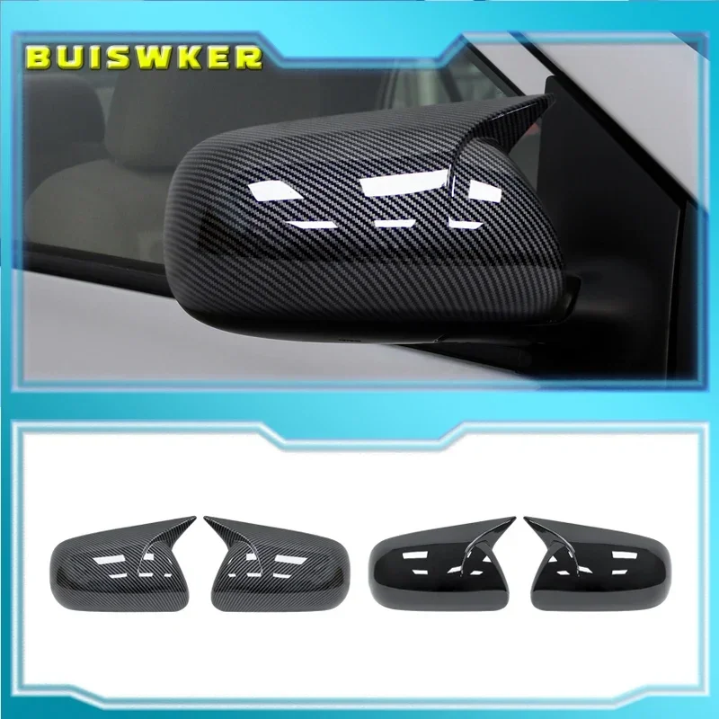 Für Toyota Corolla 2007-2013 Vios Yaris Sedan P90 2008-2013 Auto-Rückspiegelabdeckungen ABS Carbonfaser Auto-Außenteile