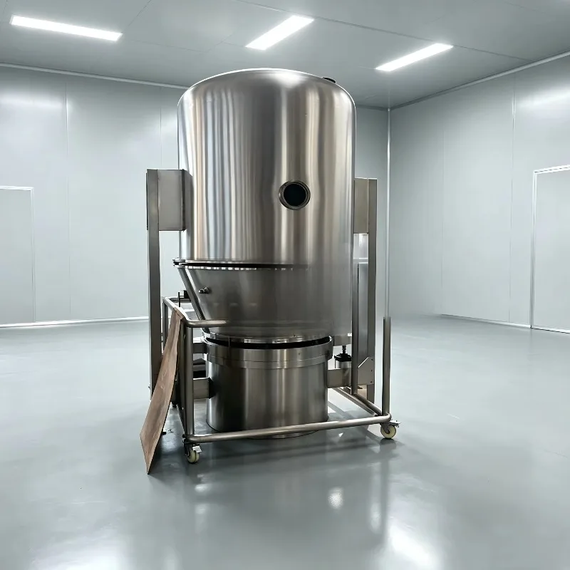 Factory Supply High Efficiency Vertical Fluidized Bed Drying Machine Food Chemical Industry Vertical Fluid Bed Dryer Customized