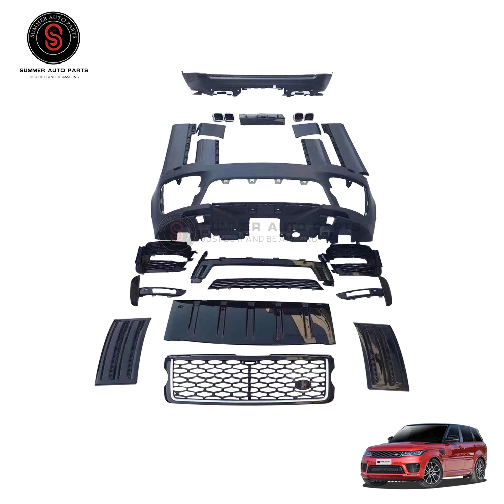 for  Good quality for 2013-2017 for range Rover Vogue SVO style body kit for Land Rover Vogue L405 front and rear bumper side sk