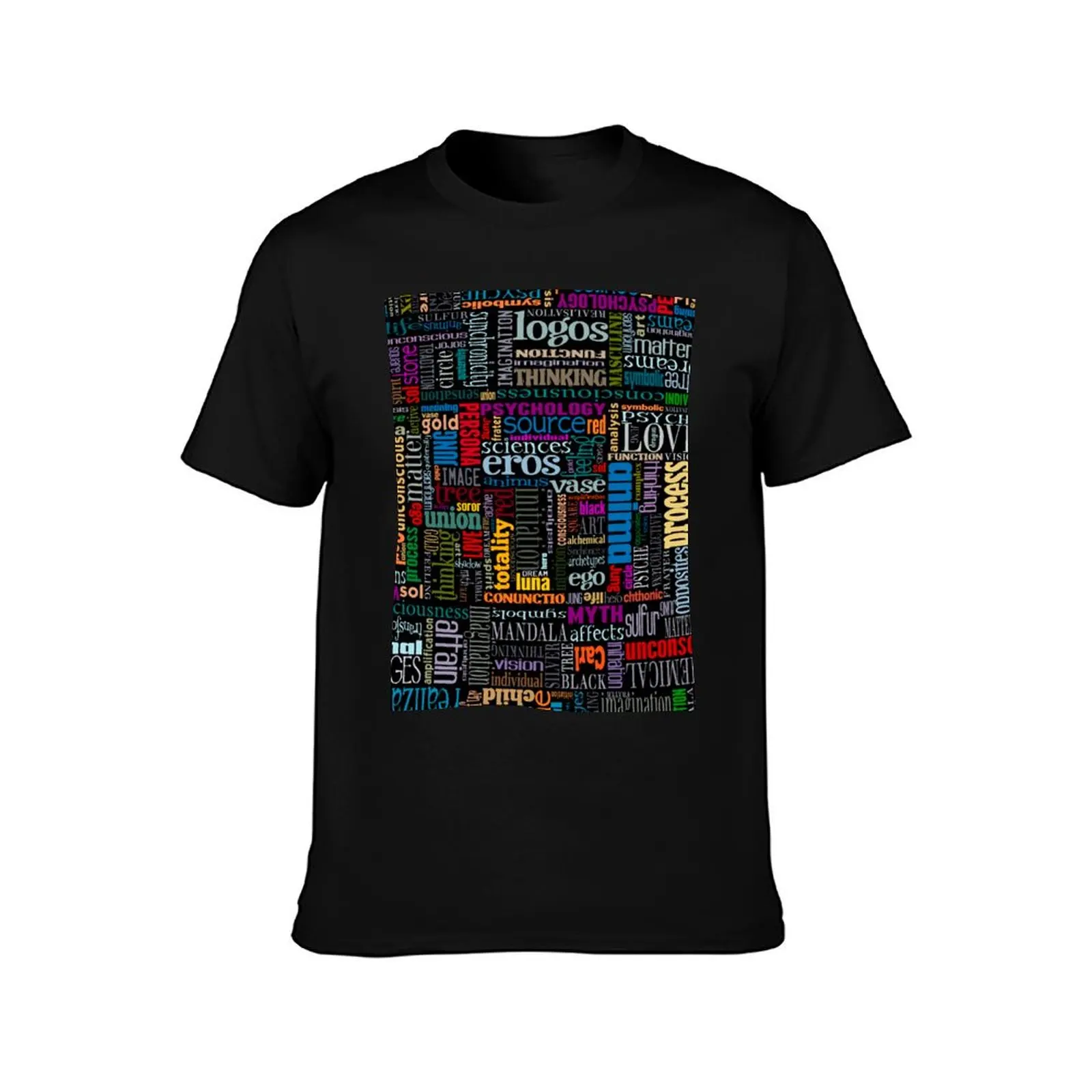 Jungian Psychology Word Cloud T-Shirt Breathable Travel T-Shirt