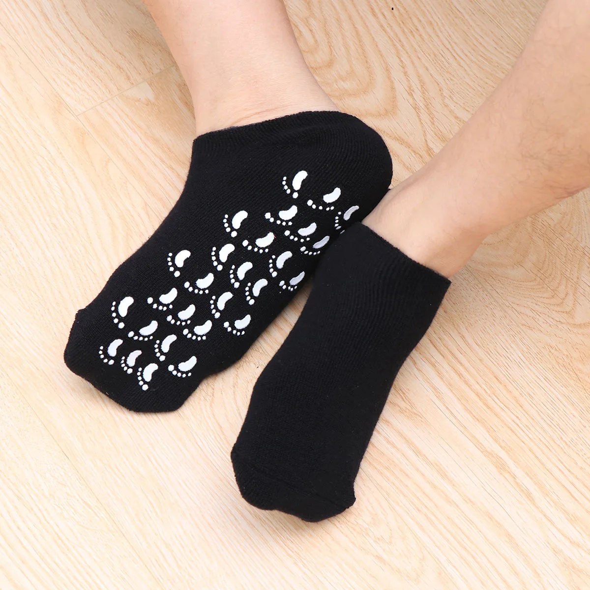 

4pcs Moisturizing Whitening Socks Spa Gel Foot Care Non-Slip Overnight Treatment For Dry Skin Suitable For Long Standing Wearers