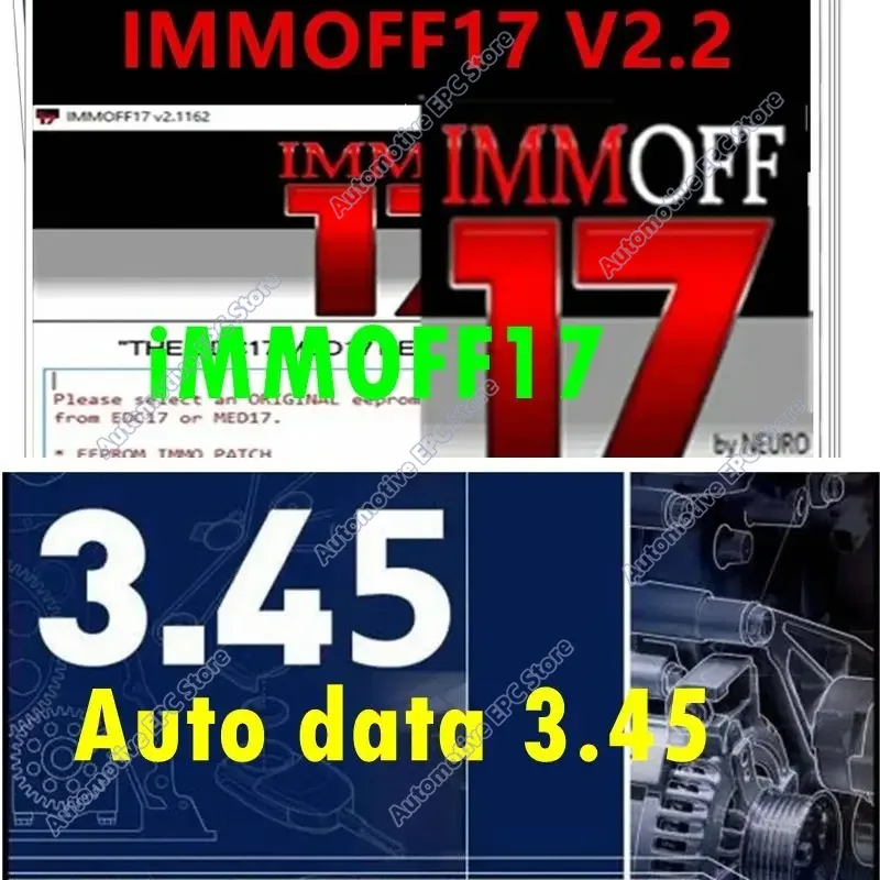 2026 HOT new Auto data 3.45 Auto Repair Software and  iMMOFF17 Software EDC17 Immo Off Ecu Program NEUROTUNING Immoff17 Disabler
