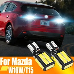 2pcs W16W T15 921 912 LED Canbus Reverse Light Bulbs On Cars White 6000k 12v Back Up Lamp For Mazda CX5 2 DE DL 3 5 CX3 MX5 6 GG