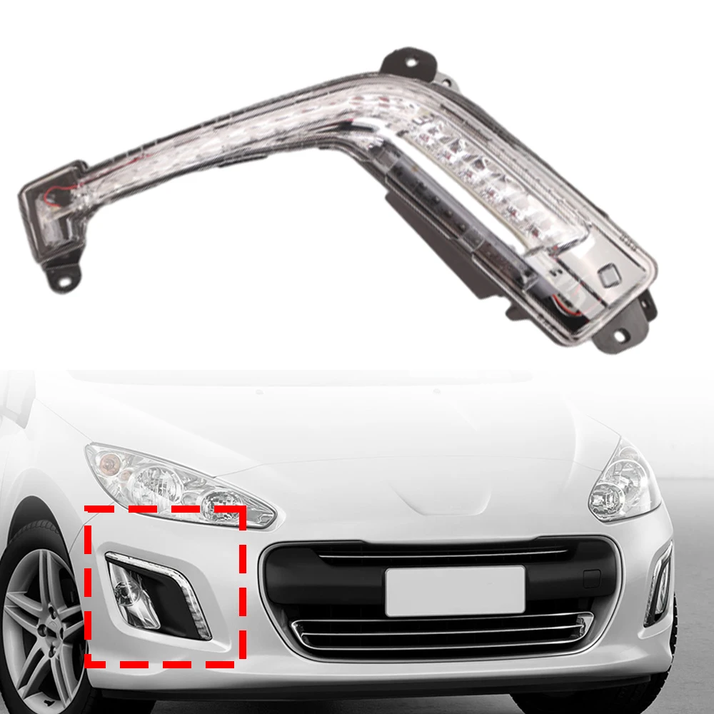 

Car LED Daytime Running Light For Peugeot 308(not compatible with GTi GT) 2011 2012 2013 6208X4 90001685 6206X4 90001887