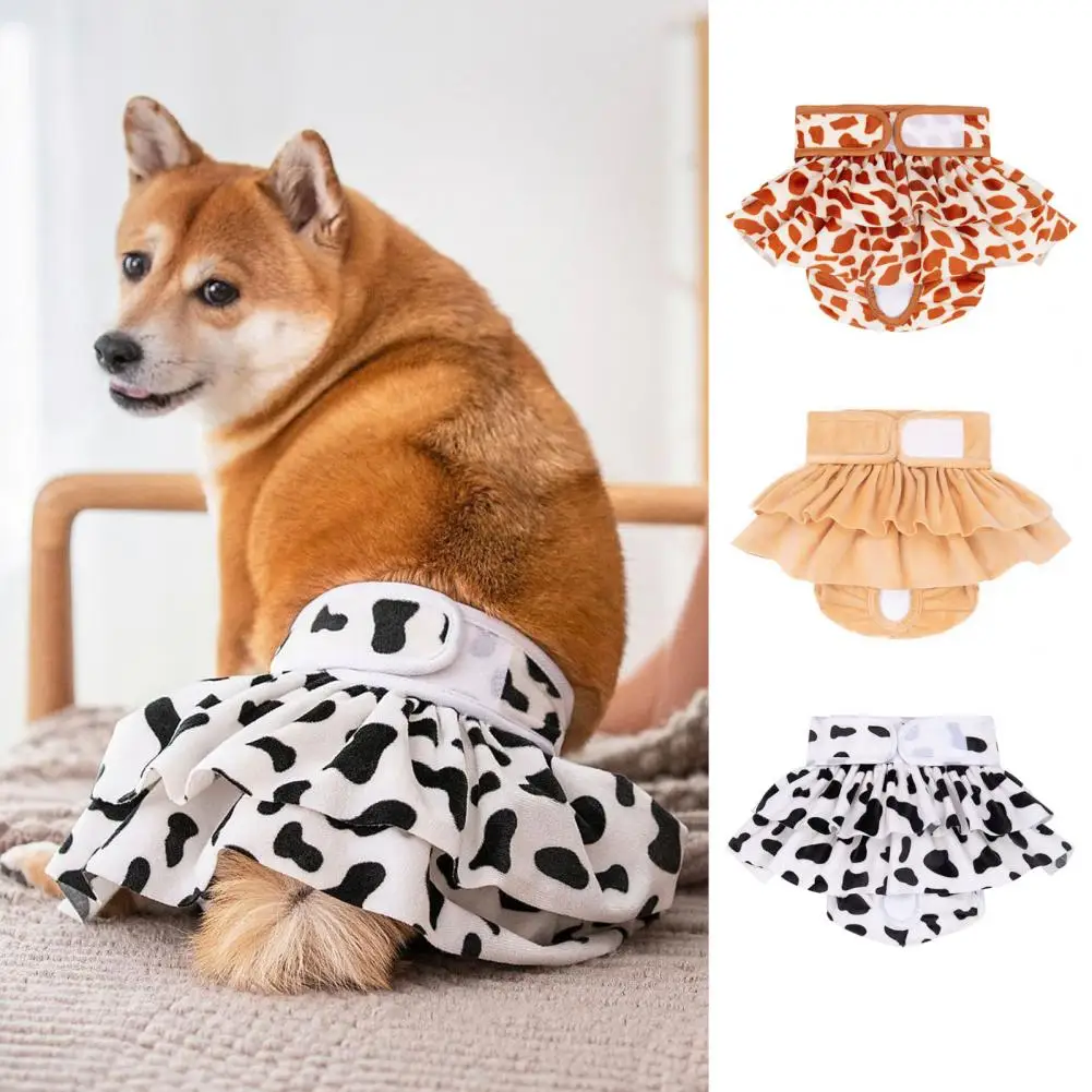 Dog Diapers Fashion Pet Menstrual Pants with Fastener Tape for Female Dogs High Absorbency Physiological Pants Pet Supplies