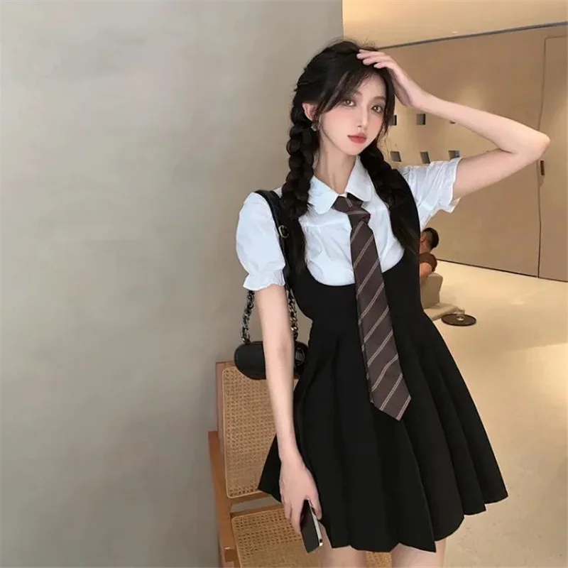 

Bla Spicy Girl Vest Dr Women's Summer Dr Two-Piece Set ort Sve Strapl Skirt Suit Faionable Ensemble
