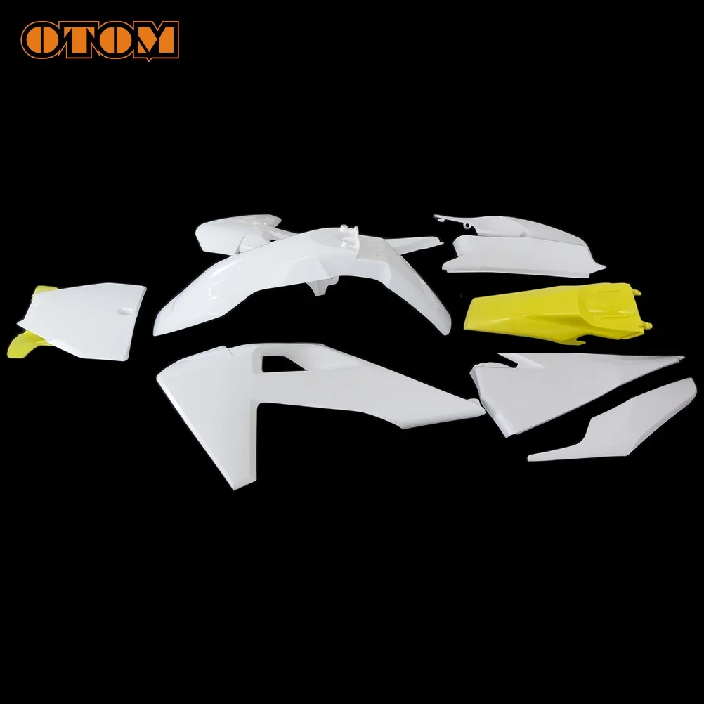 OTOM Motorcycle Full Plastic Kit Body Fairing Front Number Plate Panel Fender Fuel Tank Radiator Shroud Cover For HUSQVARNA 2023
