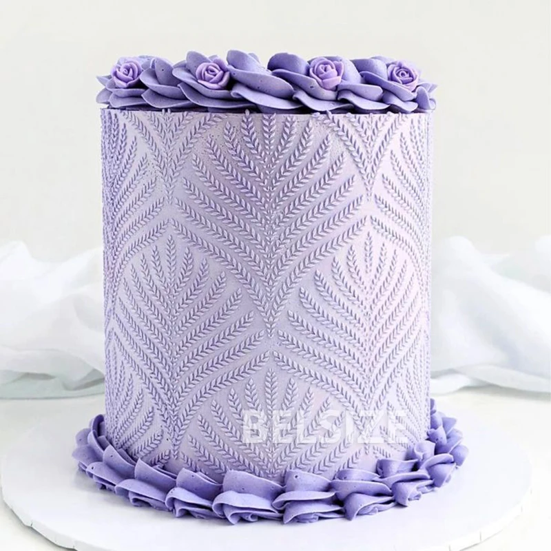 Cake Decorating Stencils Templates Floral Stencil Wedding Cake Lace Boder Fondant Mesh Stencil Spray Flora Molds Pastry Tools