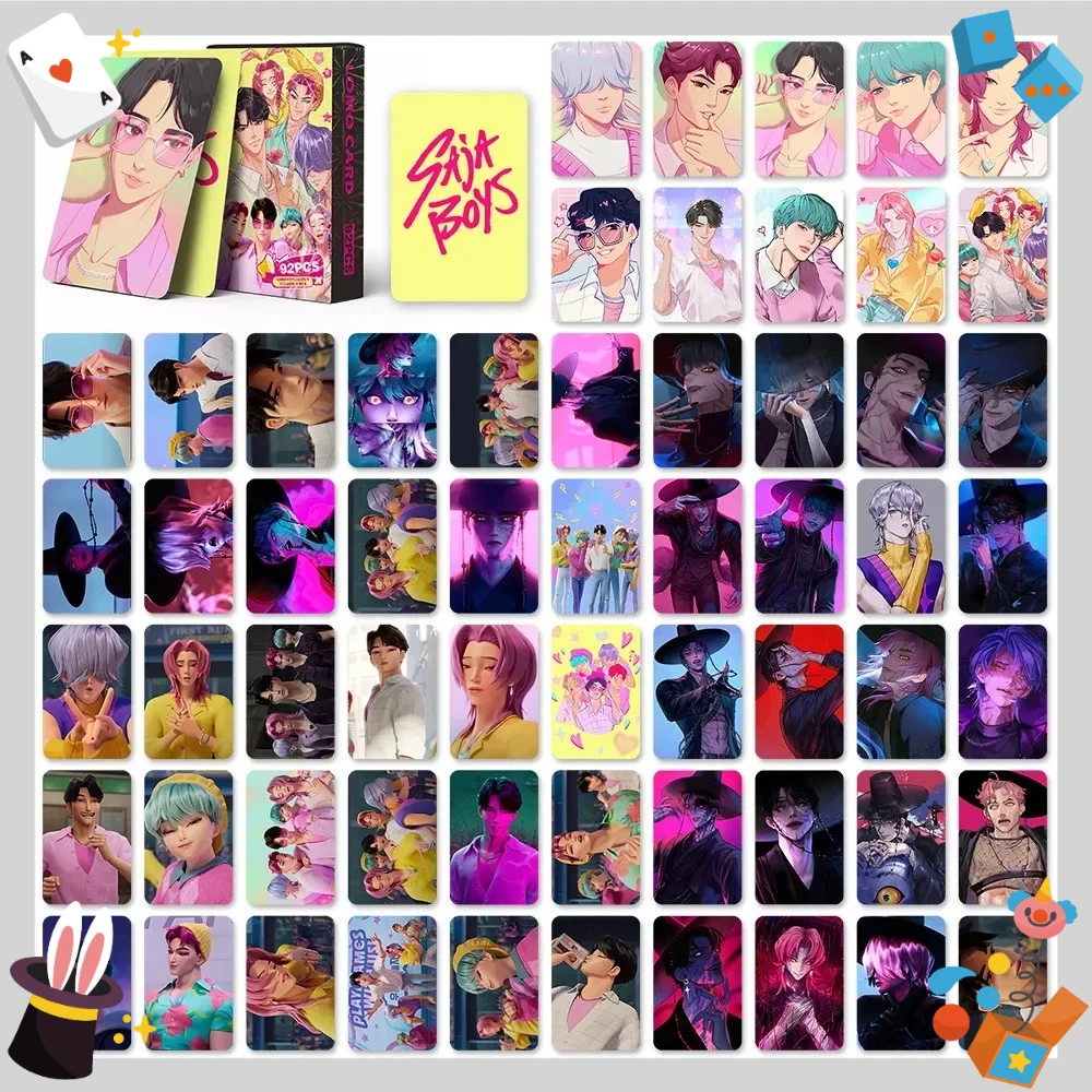 92–96 قطعة مجموعة بطاقات وملصقات Fantasy Idol Hunter، مجموعة بطاقات الصور الفوتوغرافية أنيمي لمحبي K-Pop، هدية LOMO للأولاد والبنات #2