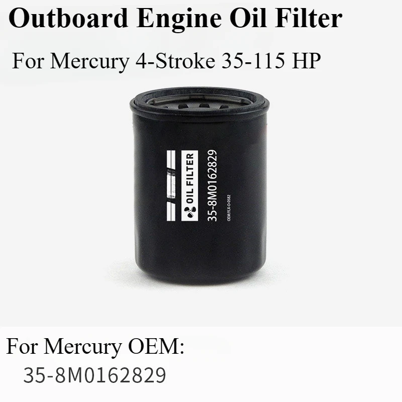 Outboard Motor Fuel Oil Filter for Mercury 4-Stroke 35-115 HP 35-8M0162829