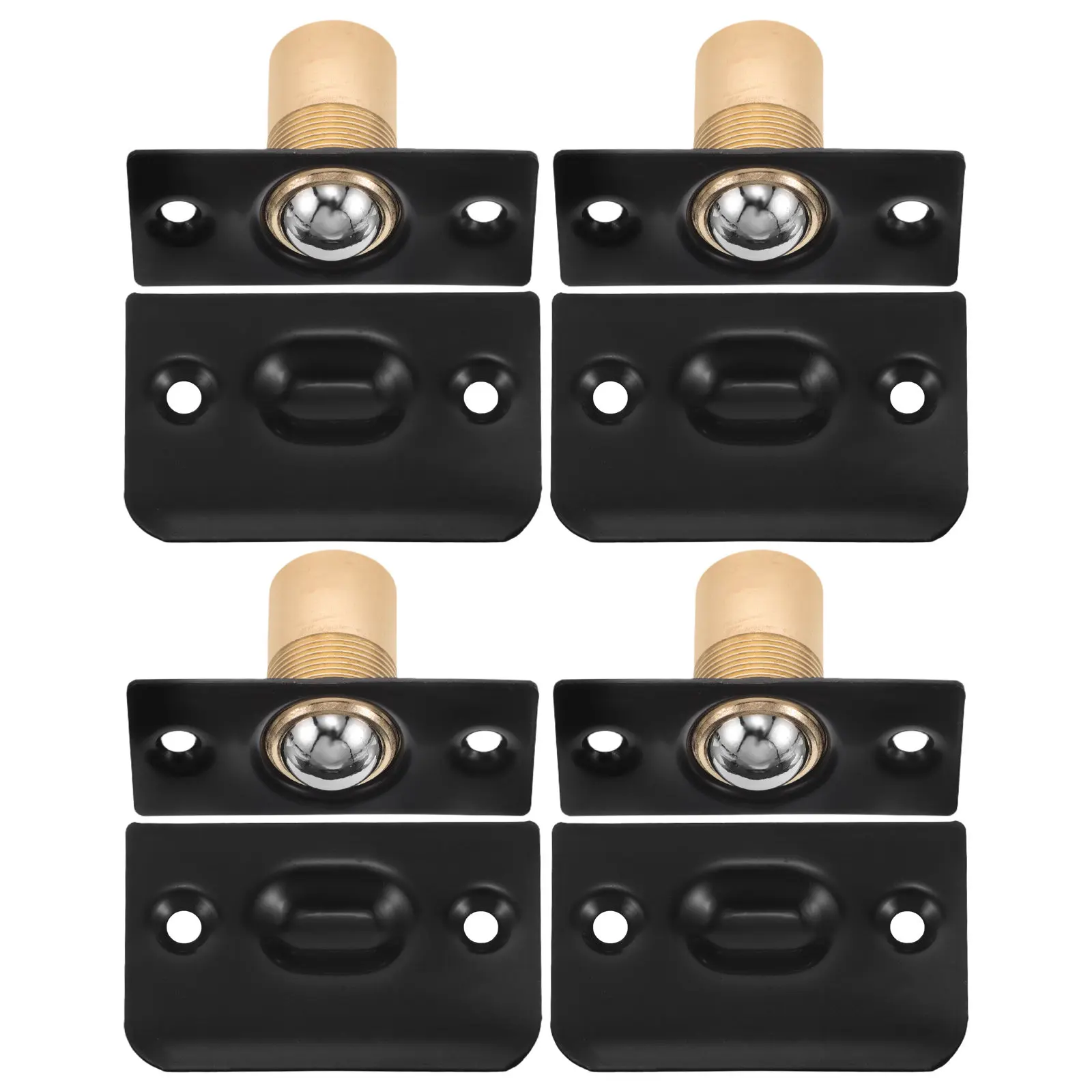 4Pcs Stainless Steel Adjustable Ball Catch for Interior Doors Cabinets Closets Silent Door Closure Hidden Design Easy Install